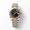 Datejust 126333 Stainless Steel Black Diamond Dial Jubilee Bracelet Automatic Watch