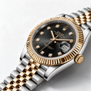 Datejust 126333 Stainless Steel Black Diamond Dial Jubilee Bracelet Automatic Watch