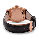 Day-Date 118135 Rose Gold President Chocolate Dial Leather Strap Men’s Watch