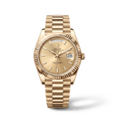 Day-Date 228238 Golden Tone Diamond Dial Men's Watch