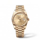 Day-Date 228238 Golden Tone Diamond Dial Men's Watch