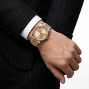 Day-Date 228238 Golden Tone Diamond Dial Men's Watch