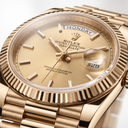 Day-Date 228238 Golden Tone Diamond Dial Men's Watch