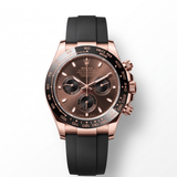 Daytona RL 116515 Rose Gold Oysterflex Chocolate Dial Men's Watch