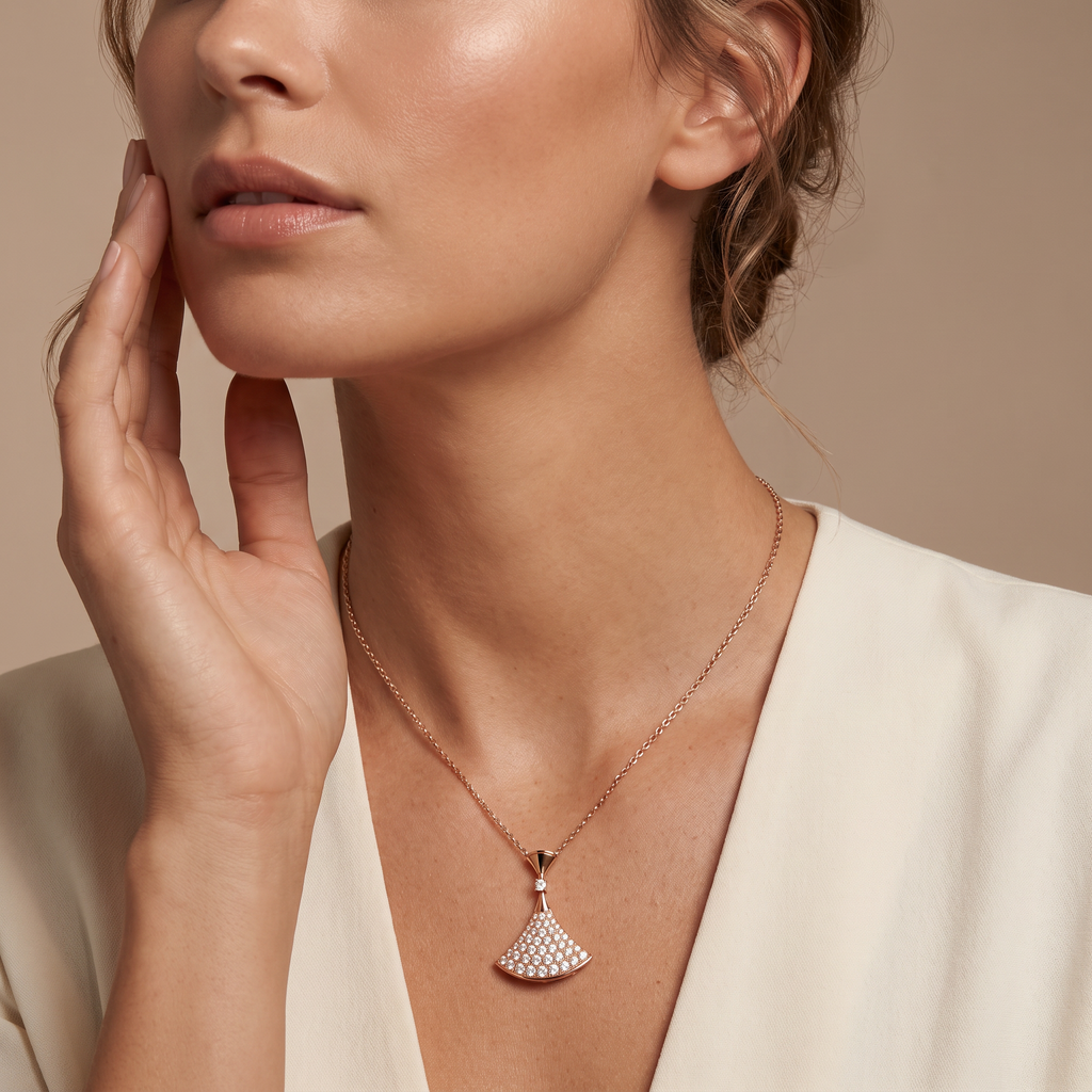 Diva's Dream Full-pavé Pendant Necklace