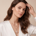 Diva's Dream Full Paved Long Necklace