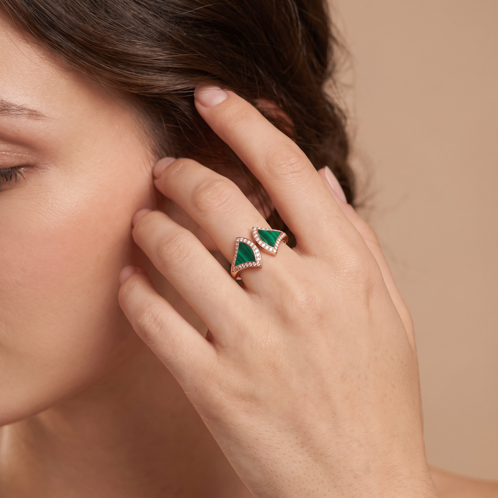 Diva's Dream Malachite Ring