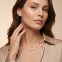Diva's Dream Mother Of Pearl Fan 10 Motifs Necklace