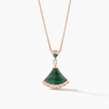 Diva's Dream Pavé Green Pendant Necklace