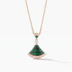 Diva's Dream Pavé Green Pendant Necklace