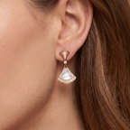 Diva's Dream Paved Mother Of Pearl Earrings