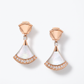 Diva's Dream Paved Mother Of Pearl Earrings