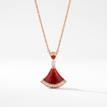 Diva's Dream Paved Red Pendant Necklace