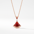 Diva's Dream Paved Red Pendant Necklace