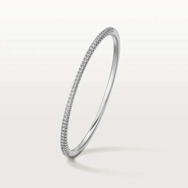 White Gold Bracelets Aura with Starlit Gem Path