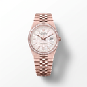Dweller 127385TBR Oyster Rose Gold Tone White Honeycomb Motif Dial Automatic Watch