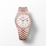Dweller 127385TBR Oyster Rose Gold Tone White Honeycomb Motif Dial Automatic Watch