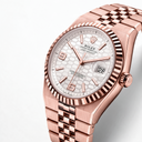Dweller M127335 Oyster Everose gold White Dial Automatic Watch