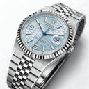 Dweller M127336 Ice Blue Honeycomb Motif Dial Oyster Automatic Watch