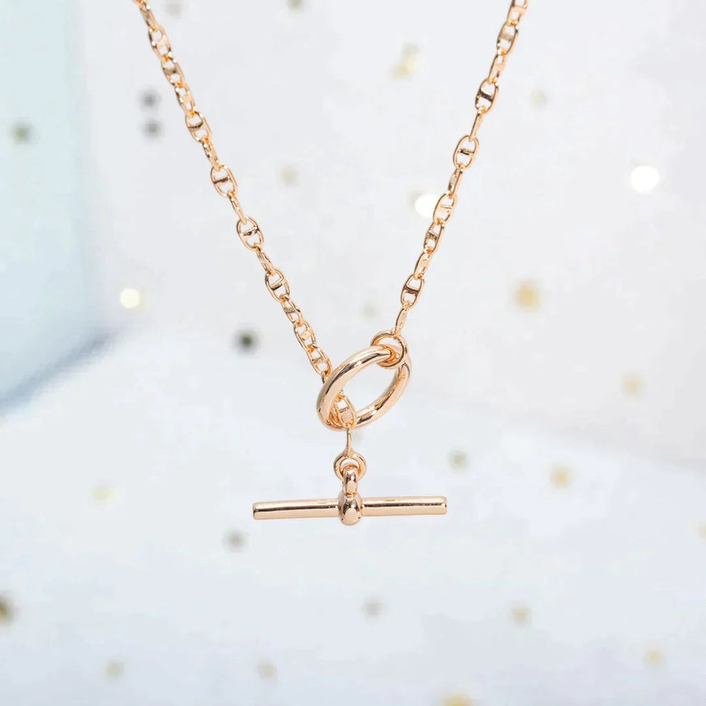 Echapee Necklace Pink Gold High Quality