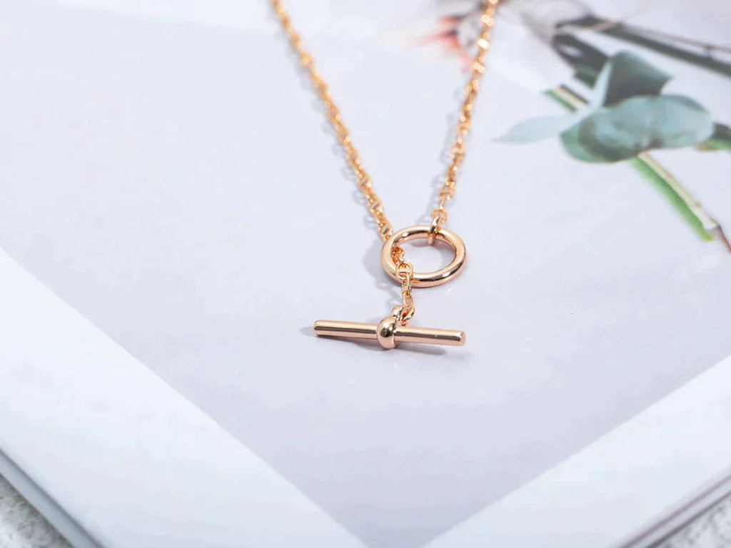 Echapee Necklace Pink Gold High Quality