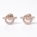Echappee Full-Paved Mini Stud Earrings