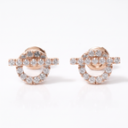 Echappee Full-Paved Mini Stud Earrings