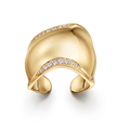 Elsa Peretti Bone Paved Cuff Ring