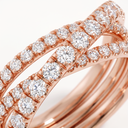 Etincelle De Crossover Pavé Ring