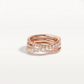 Etincelle De Crossover Pavé Ring