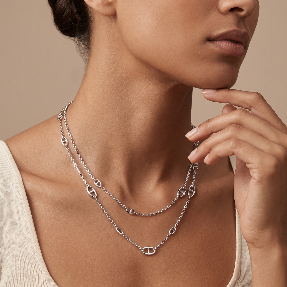 Farandole Chaine Charm Long Necklace