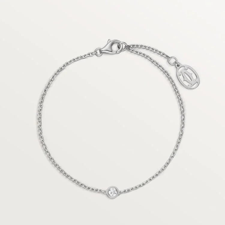 White Gold TwinkleVelvet with Crystal Dot, Mini model