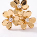Frivole 3 Flowers Mini Earrings