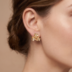 Frivole 3 Flowers Mini Earrings
