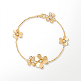 Frivole 5 Flowers Half-Pavé Bracelet