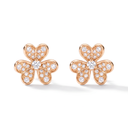 Frivole Flower Full-Paved Earrings
