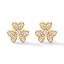 Frivole Flower Full-Paved Earrings