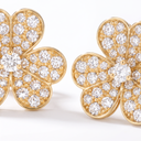 Frivole Flower Full-Paved Earrings