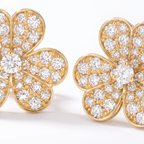 Frivole Flower Full-Paved Earrings