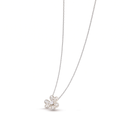 Frivole Full-Paved Flowers Mini Model Pendant Necklace