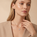 Frivole Full-Paved Flowers Small Model Pendant Necklace