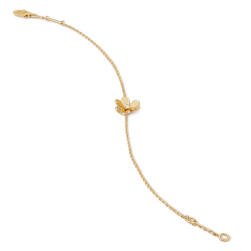 Gold Flower Bracelet for Women Cubic Zirconia Mini Model Gift Jewelry