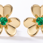 Frivole Mini Flower Gemstone Earrings