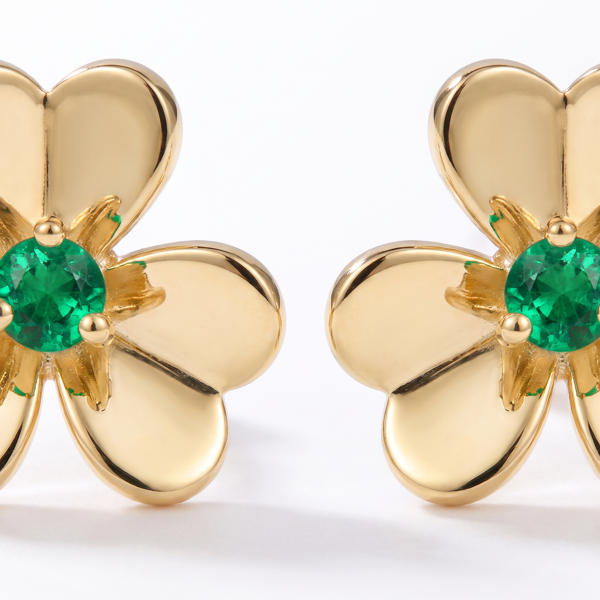 Frivole Mini Flower Gemstone Earrings
