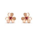 Frivole Mini Flower Gemstone Earrings