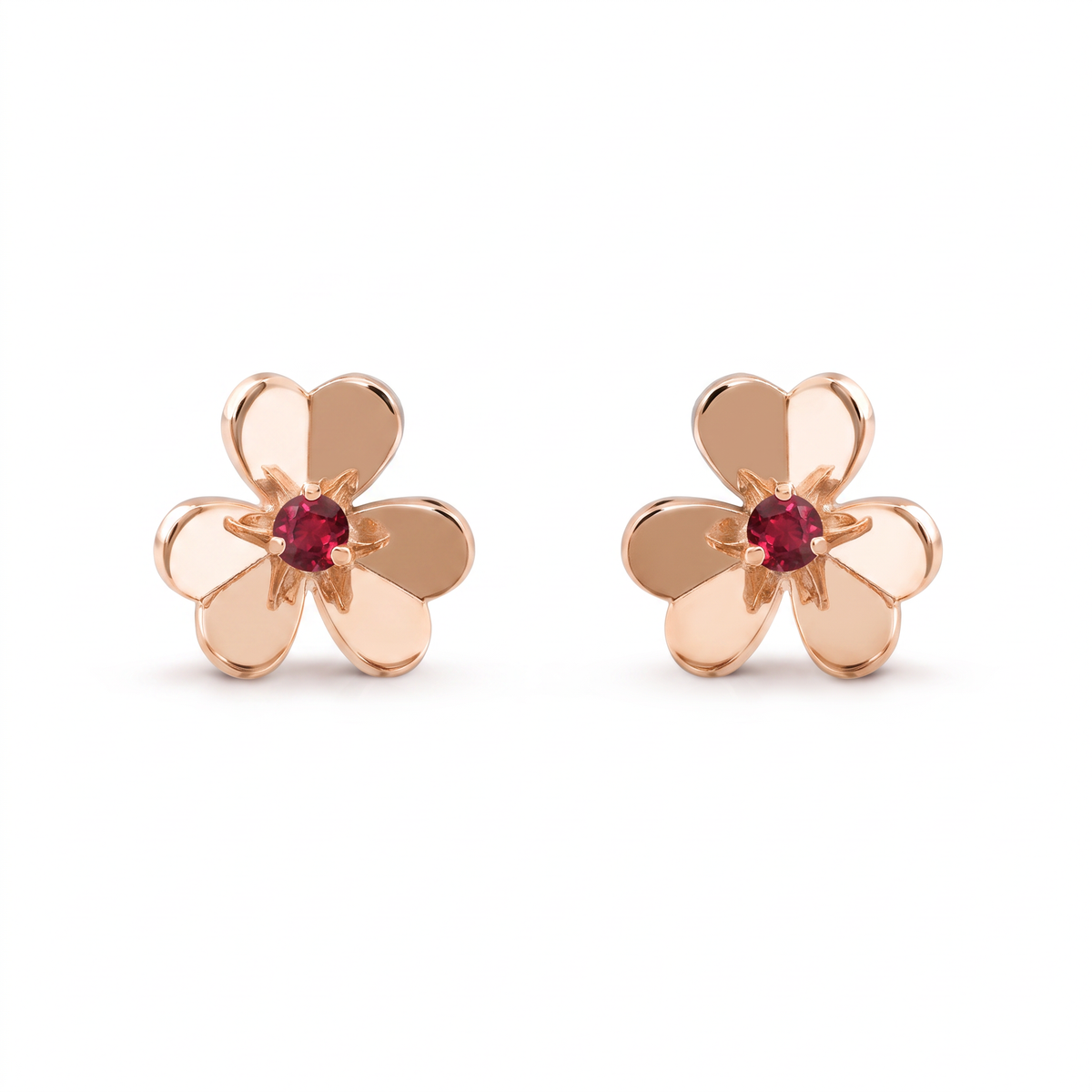 Frivole Mini Flower Gemstone Earrings
