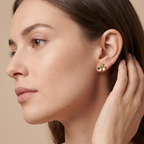 Frivole Mini Flower Gemstone Earrings
