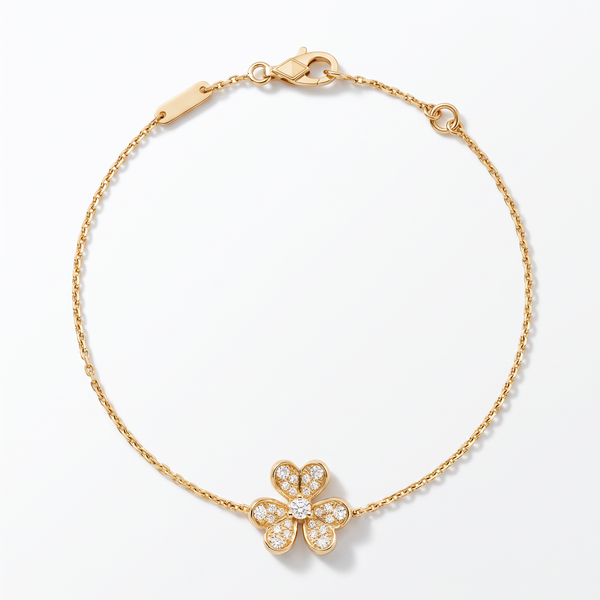 Frivole Mini Pavé Flower Bracelet