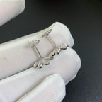 Clover Earrings Frivole Silver Mini Flower Diamond Stud High Quality