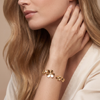 Frivole Seven Flowers Cuff Bracelet